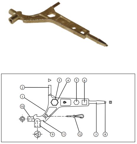 clé tricoise multifonction